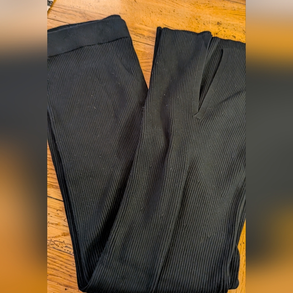 Abercrombie & Fitch Black XL Flared Leg Sweater Pants